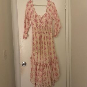 love shack fancy floral maxi dress